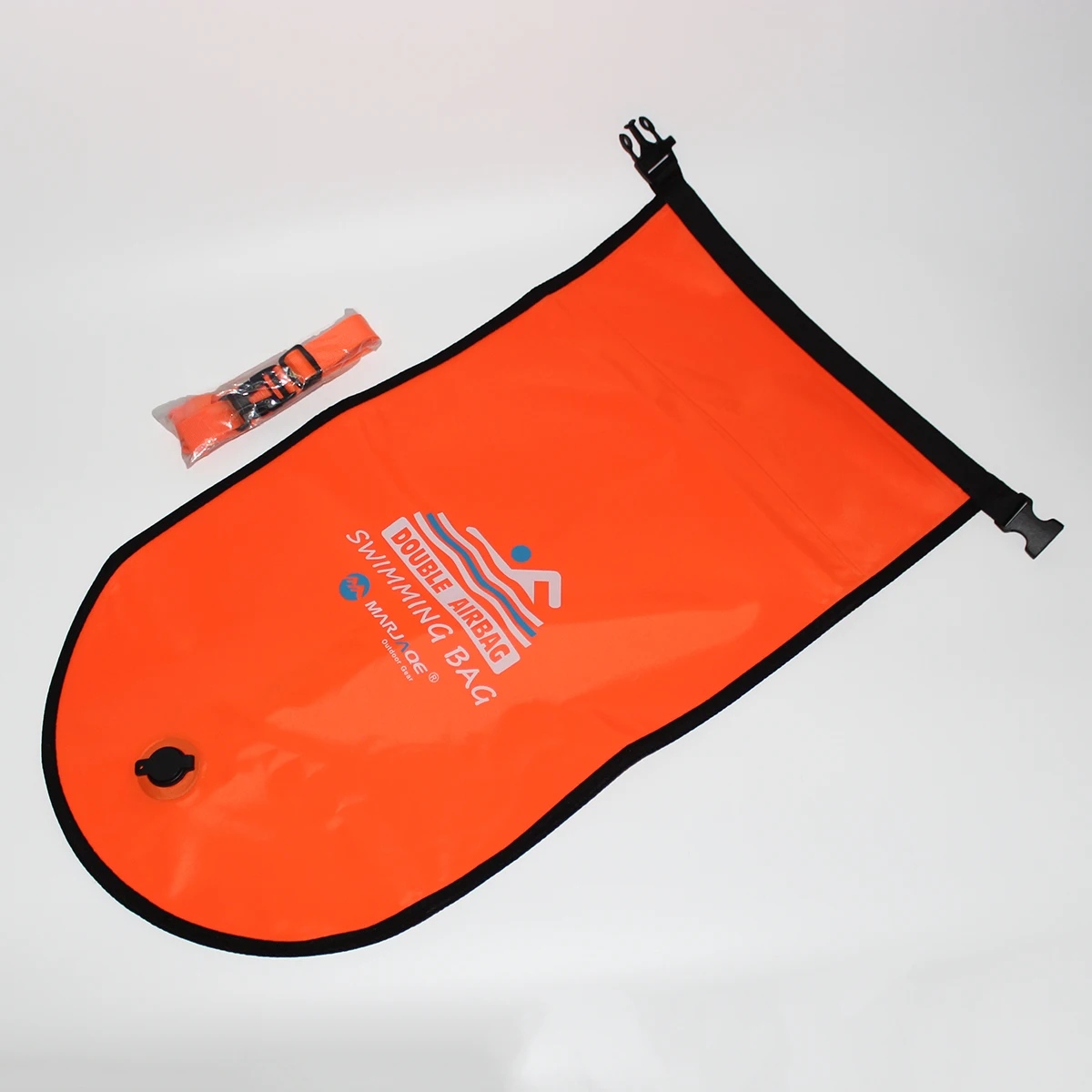 Custom Logo Nylon PVC Waterproof Bag Double Airbag Swimming Drift Bag Swimming Buoy