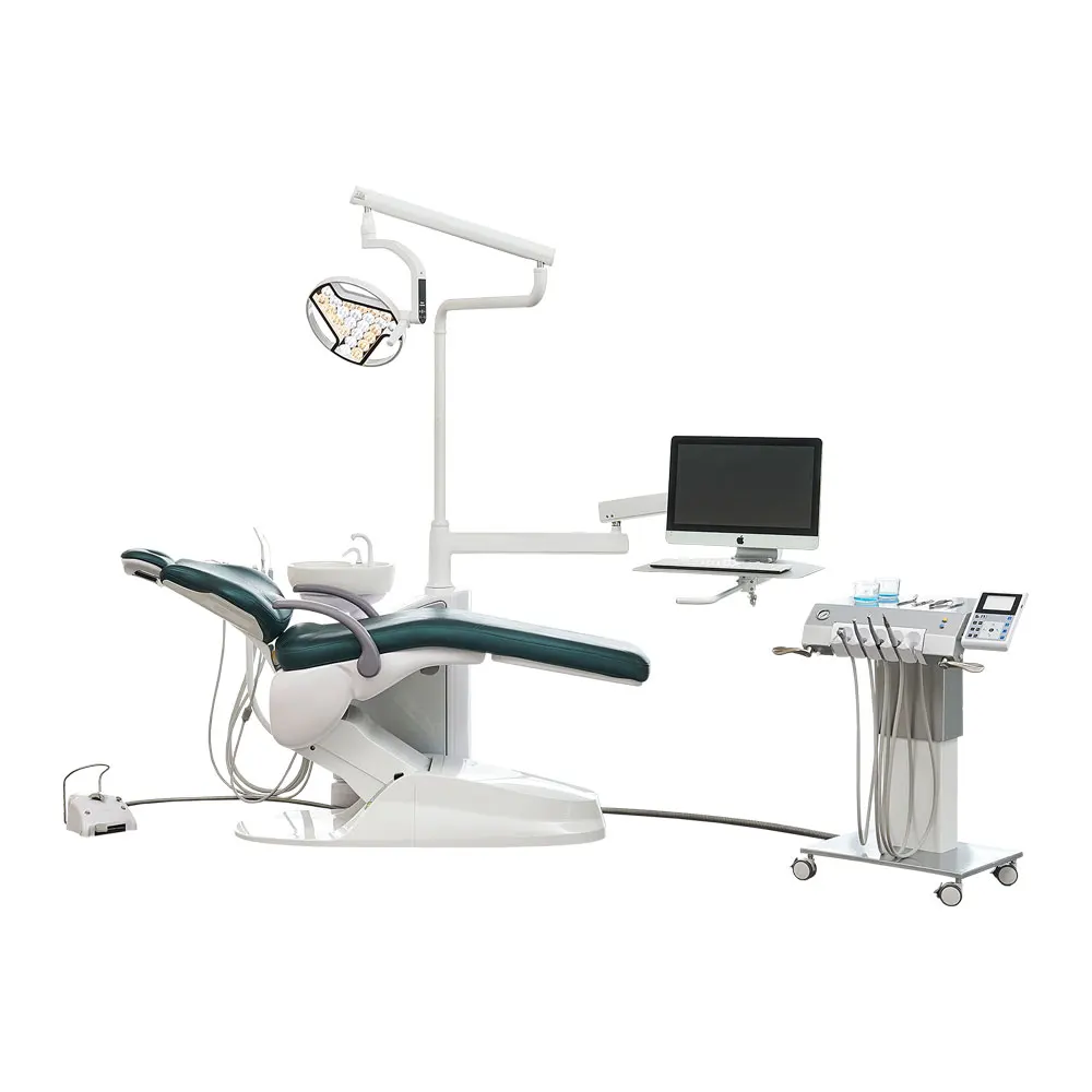 Multi-functional Italy Dental Unit with Three Stage Water Filtration and Electric Motor Dental Equipment Color Customization
