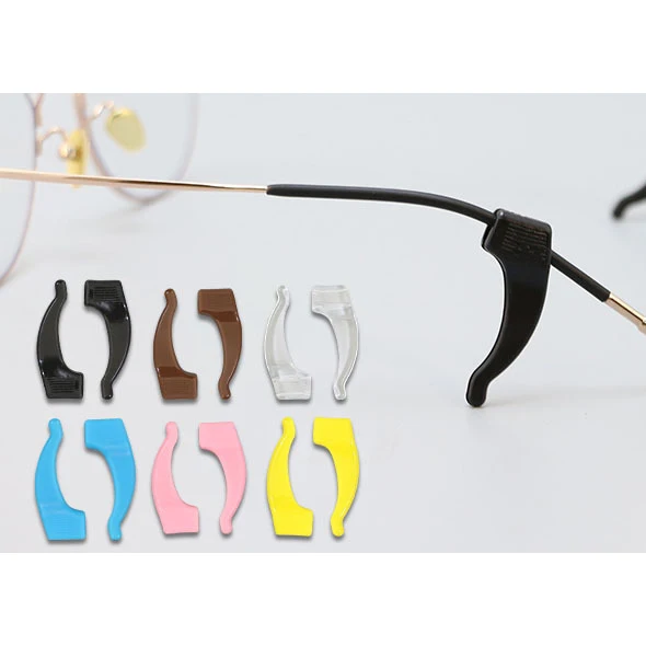 Wholesale Anti Slip Glasses Ear Holder Spectacle PVC Glasses Ear Hooks Eyeglasses Temple Tips Sunglasses Grip