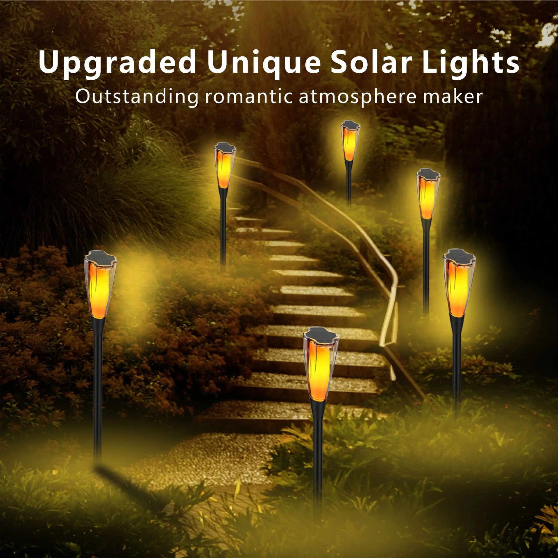 Solar Flame Lamps Led Pathway Garden Light Outdoor IP65 Lawn Lamp Solar Garden Landscape Light