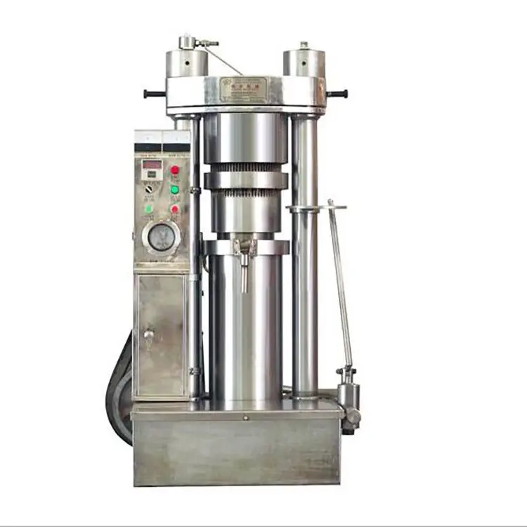 New Brand Hazelnut Walnut Rosehip Rice  Seed Automatic Cold Oil Extraction Hydraulic Press Machine