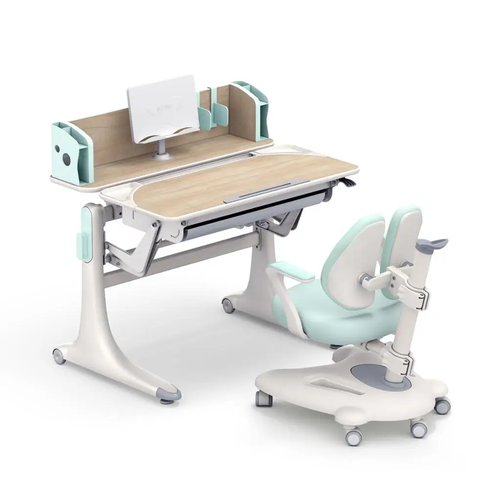 
L9 Modern reading table and chair furniture suitable for classroom student study table wood kids bedroom set 