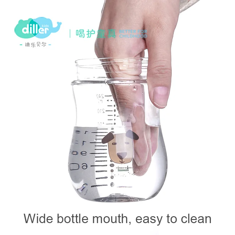 custom logo cute hot sale bpa free plastic kids water bottle with straw