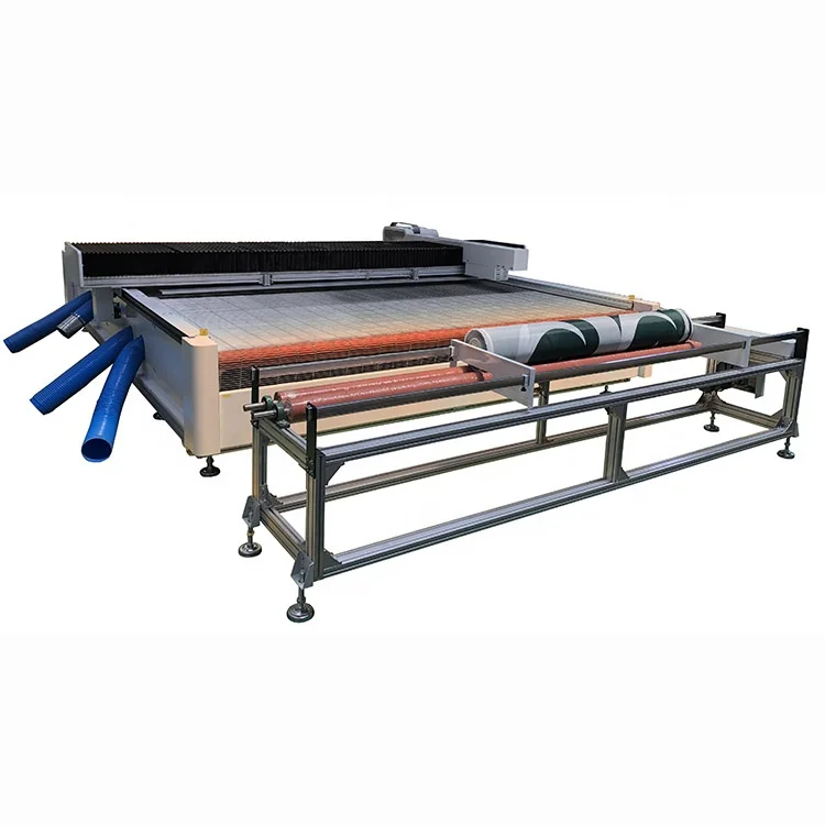 Extra Large Automatic Blinds Roll Textile Fabric Laser Cutting Machine