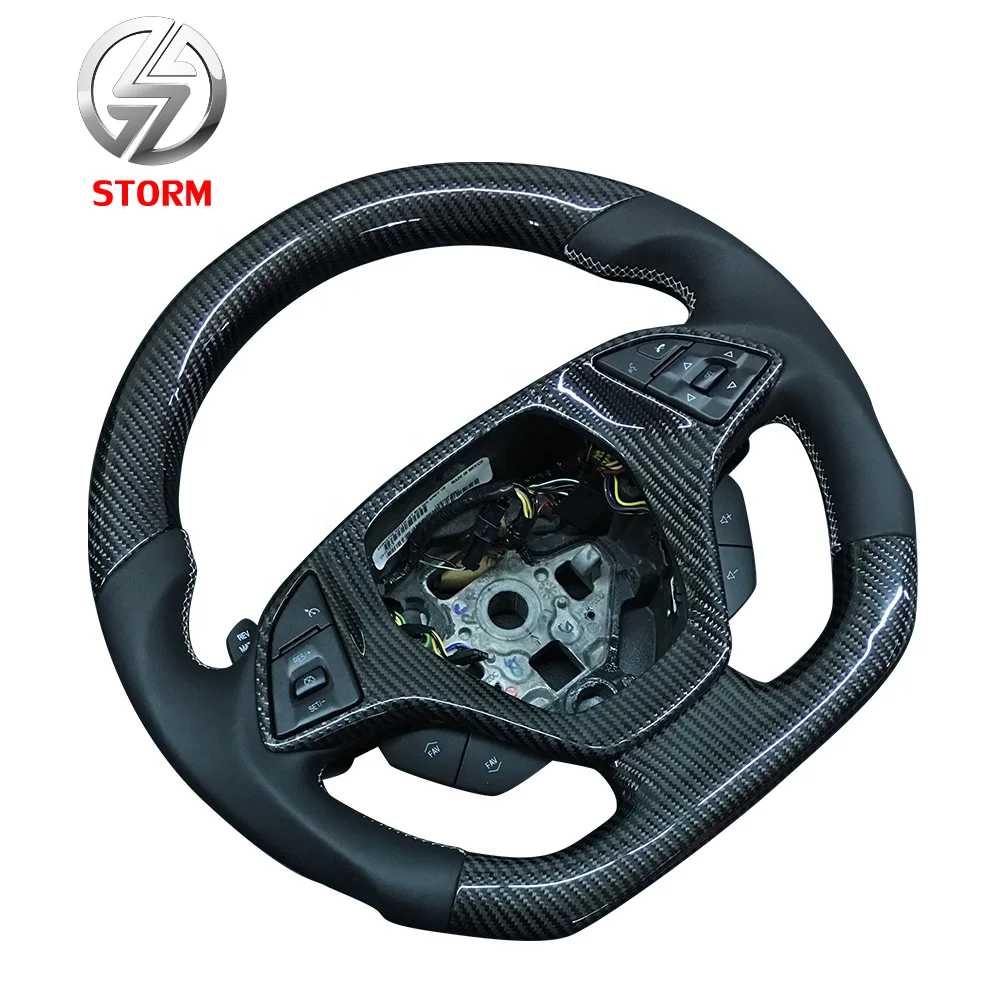 Customized Carbon Fiber Classic Steering Wheel For Chevrolet Corvette C8