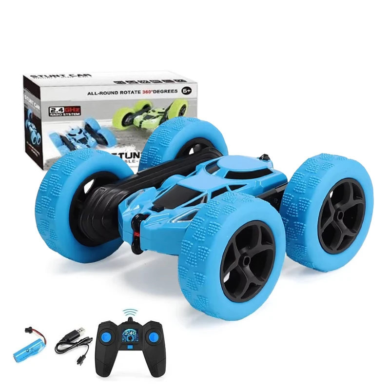 Leemook Hot Sale Double Sided Stunt Rolling 4WD Off Road RC Climbing Car Toys 2.4Ghz Remote Control Car
