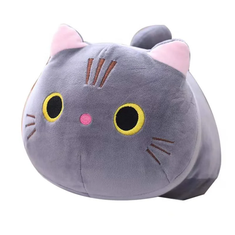 Cute and fat cat plush doll soft cute cat doll doll children soothing cylindrical pillow birthday gift