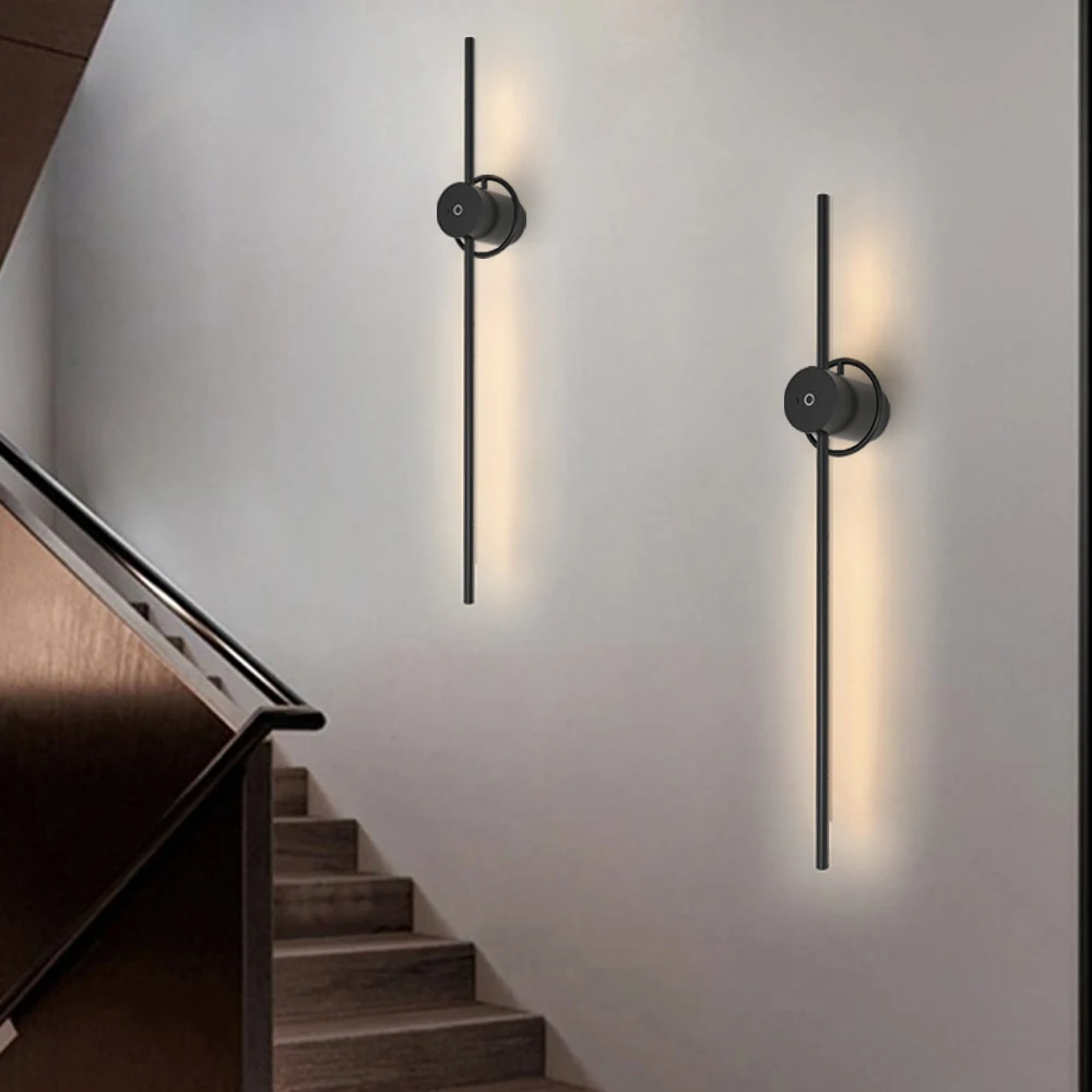 LED Battery Wireless Wall Lamps Interior Remote Control Night Light Long Endurance For Drawing Room Strip Wall lamp