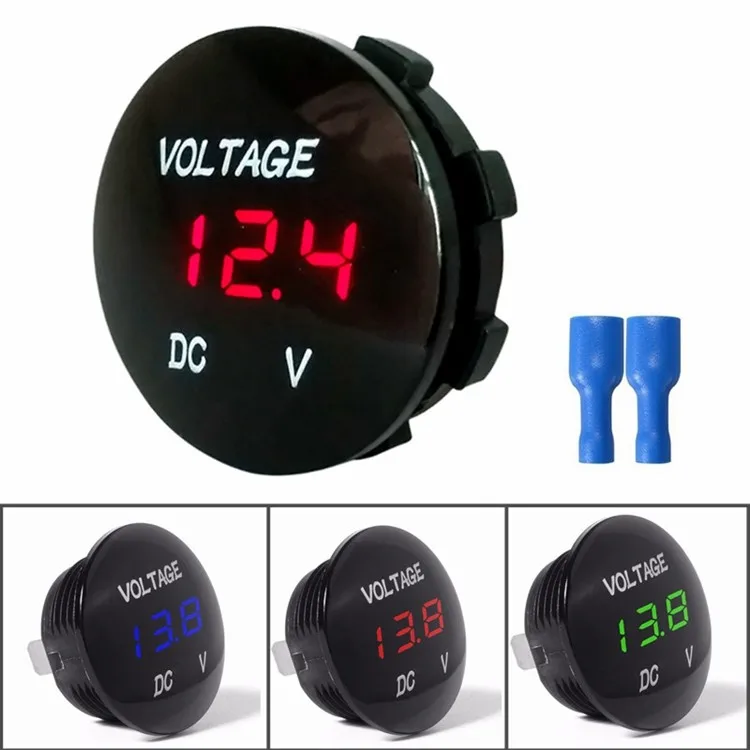 Универсальный авто автомобиль лодка мотоцикл LED DC 5V-48V Панель Мини цифровой вольтметр напряжения метр тестер монитор дисплей