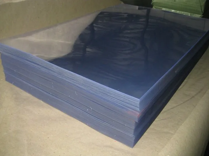 Rigid plastic clear pvc sheet for folding box