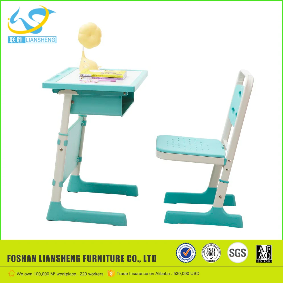 wholesale High Quality best price School Furniture Adjustable Height lifting Drafting Drawing Table and Chair with bookshelf