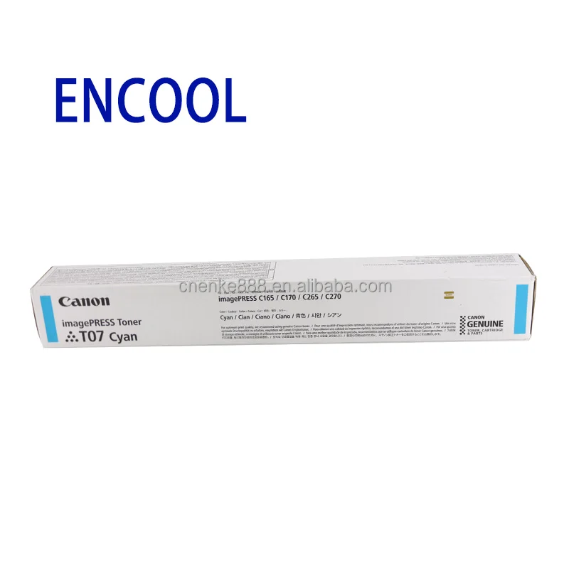 Original CAN0N T07 Toner Cartridges for use in CAN0N imagePRESS C165 C170 toner cartridge T07 Printer Powder
