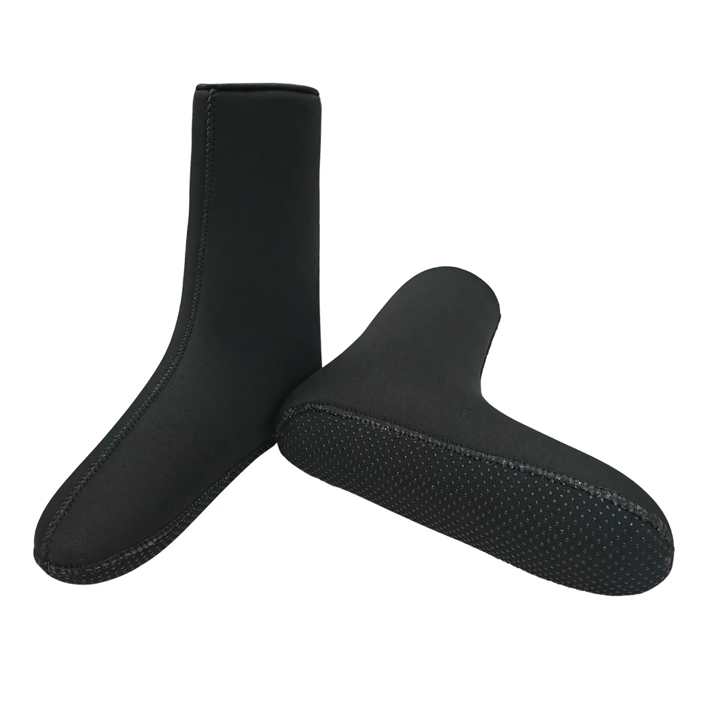 7MM smooth skin inside neoprene swimming surfing socks with anti-slip sole  waterproof wear resistant neoprene socks