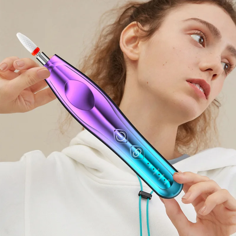 M100 Wireless Portable Electric Nail Drill and File Machine Gel Remover Nail Art Pen