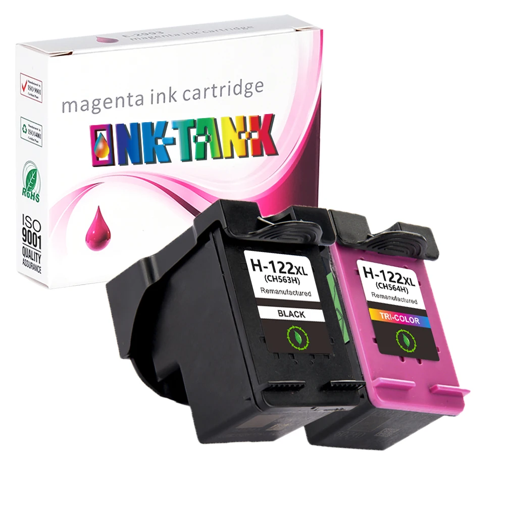 INK-TANK 122 XL 122XL Premium Remanufactured Color InkJet Ink Cartridge For HP122 For HP Deskjet 1510 2050 3050 2512