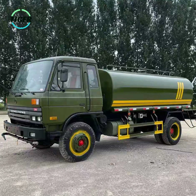 Secondhand Used Mini Water Tanker 4X2 Military Dongfeng sprinkle Cart