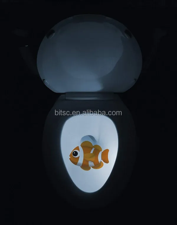 Customize Pattern Toilet Projector Night Light- Motion Activated Image Projector Light
