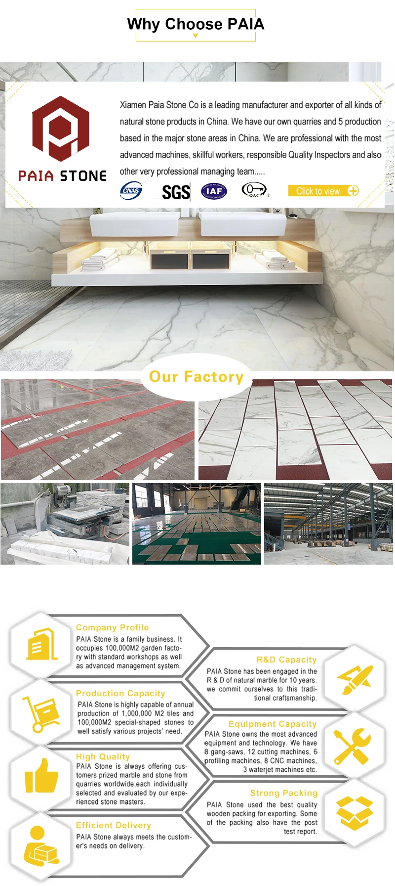 Italian white marble tile calacatta white for home decoration morden wall, floor, lobby home interior design