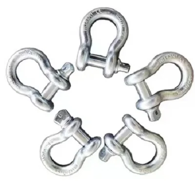 hot sale high strength galvanized shackle for construction works