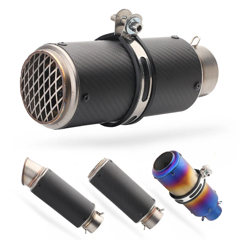 51mm/60mm Universal Motorcycle SC Exhaust Pipe Muffler Escape Moto For BMW Mt07 Mt09 Z1000 Zx6r Tmax500 Z400 R6 R3 Nmax125