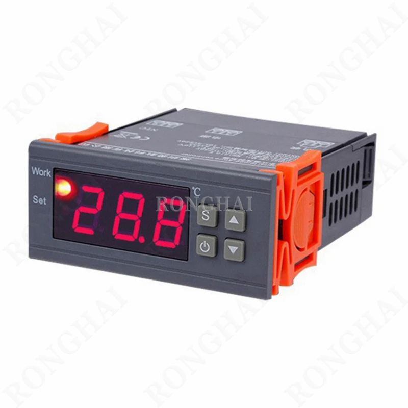 90V-250V 10A 220V Digital Temperature Thermostat Regulator Controller -50~110 Celsius Heating Cooling Control NTC Sensor MH1210W