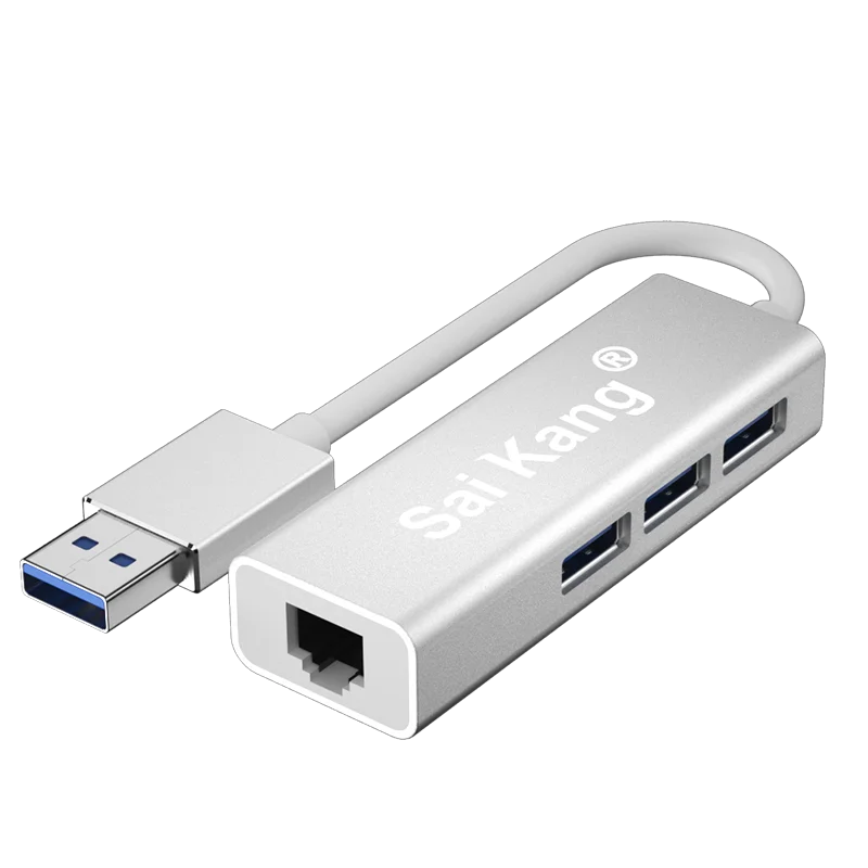 Factory Price Ultra Speed Wired Usb 3.0 To Ethernet Lan Adapter 10/100/1000 Mbps  Compatible with WIN/IOS/Campus Network Card