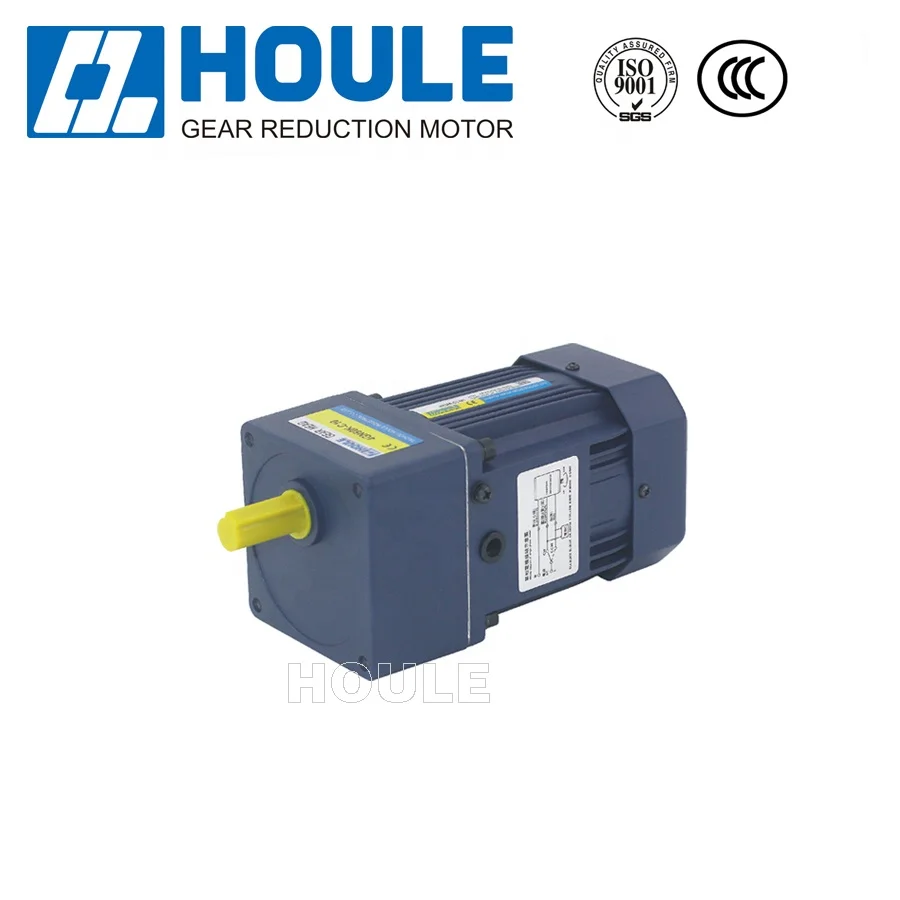 Houle high quality 25W Dark blue AC gear reduction motor mini gear motor worm gearbox