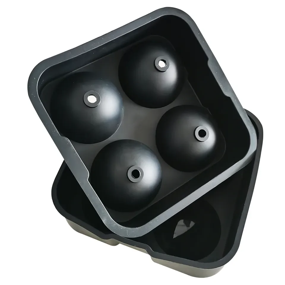 2.5 Inch Ice Ball Maker Mold for Whiskey BPA free Sphere Silicone Ice Maker Mould