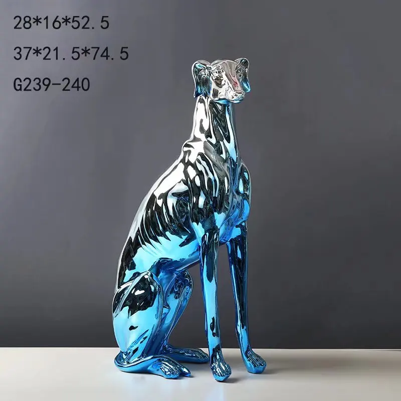 New arrival outdoor resin fiberglass statue cartoon horse head figure statue electroplating handicraft sculpture
