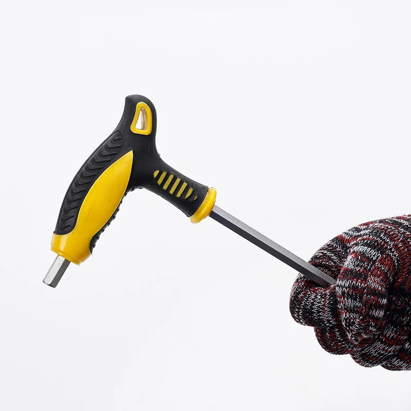 40CR Material Dual Color Handle Hex Wrench Hardness 48-52 Degrees Dual-purpose Specification: 2.5MM --14MM