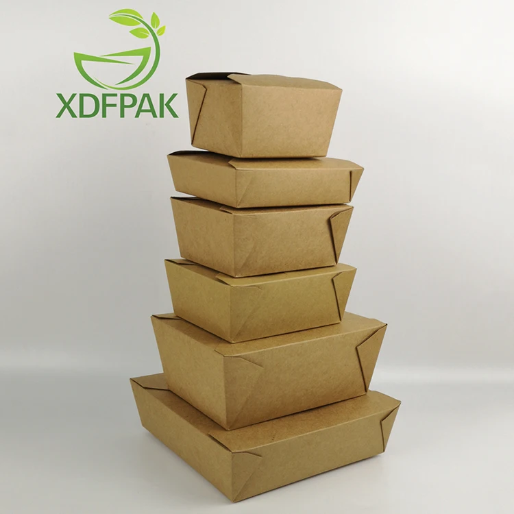 Biodegradable cardboard hot food delivery packaging box biodegradable food packaging box hot food delivery box