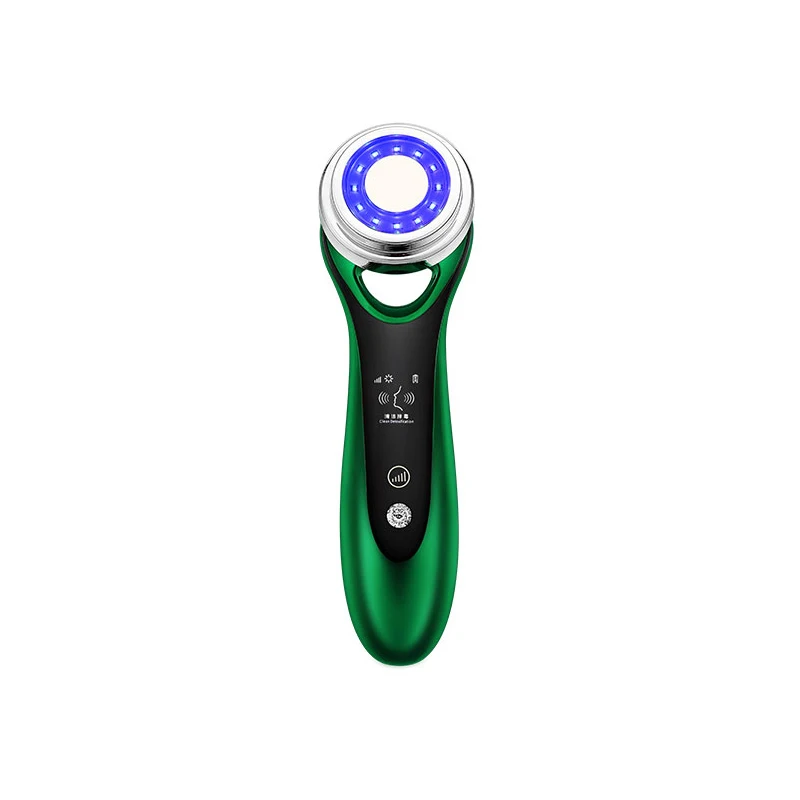RF Face Vibrating Ultrasonic Beauty Device EMS Facial Massager