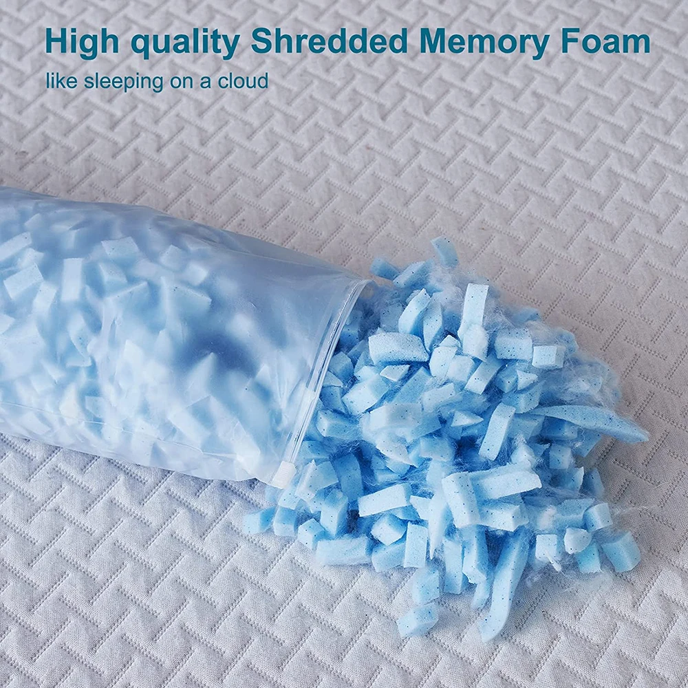 COOLING Coop home goods Pillow Against Neck and Back Pain shredded polyurethane foam pillow bed for sleeping cooling gel pillow