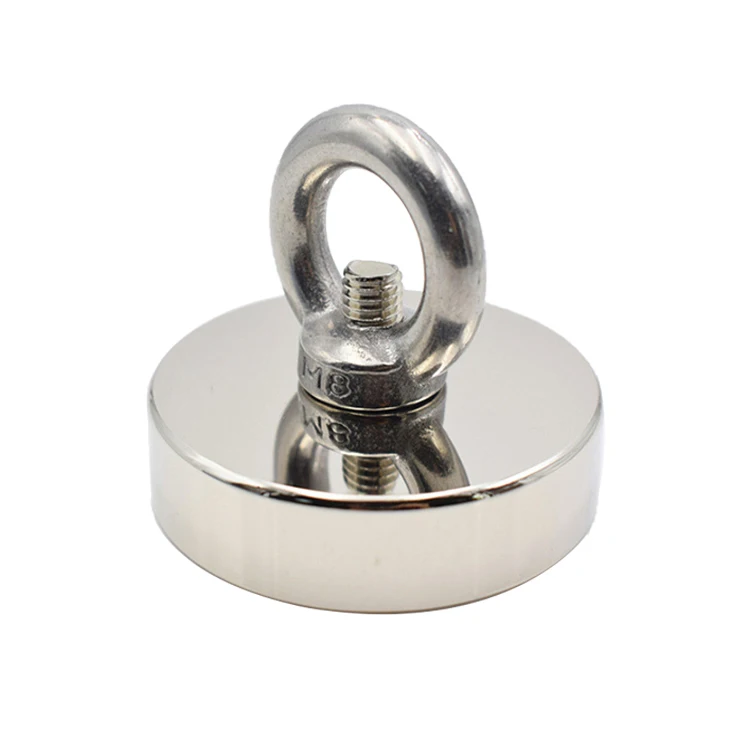 D120 Super Strong Powerful Magnet Fishing Magnet with Eyebolt Pulling Force Salvage pot Magnetic