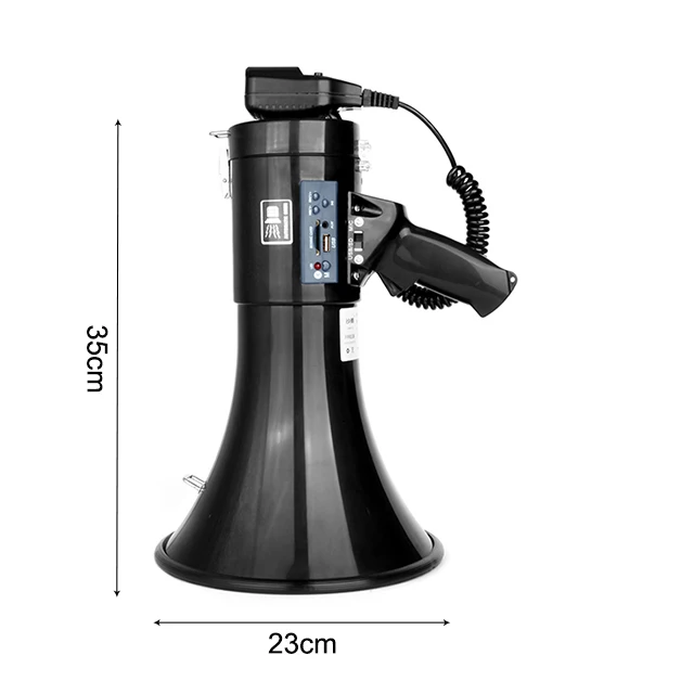Megafono Potente Megaphone 50W Rechargeable Portable High Power Megaphone Speaker With Siren