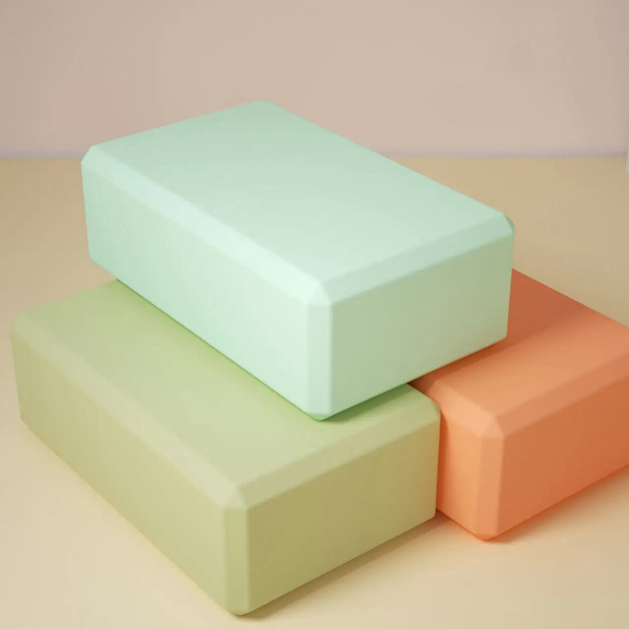 Good Price Yoga Foam Blocks Manufacturer Pilates Training Accessories Large Eva Yoga Brick Block