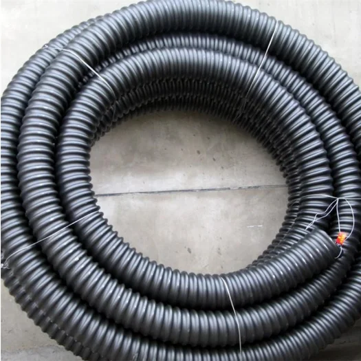 Engineering PE Carbon Corrugated Coiled Pipe 50 Weak Current Protection PE Pipe Light Threading Pipe