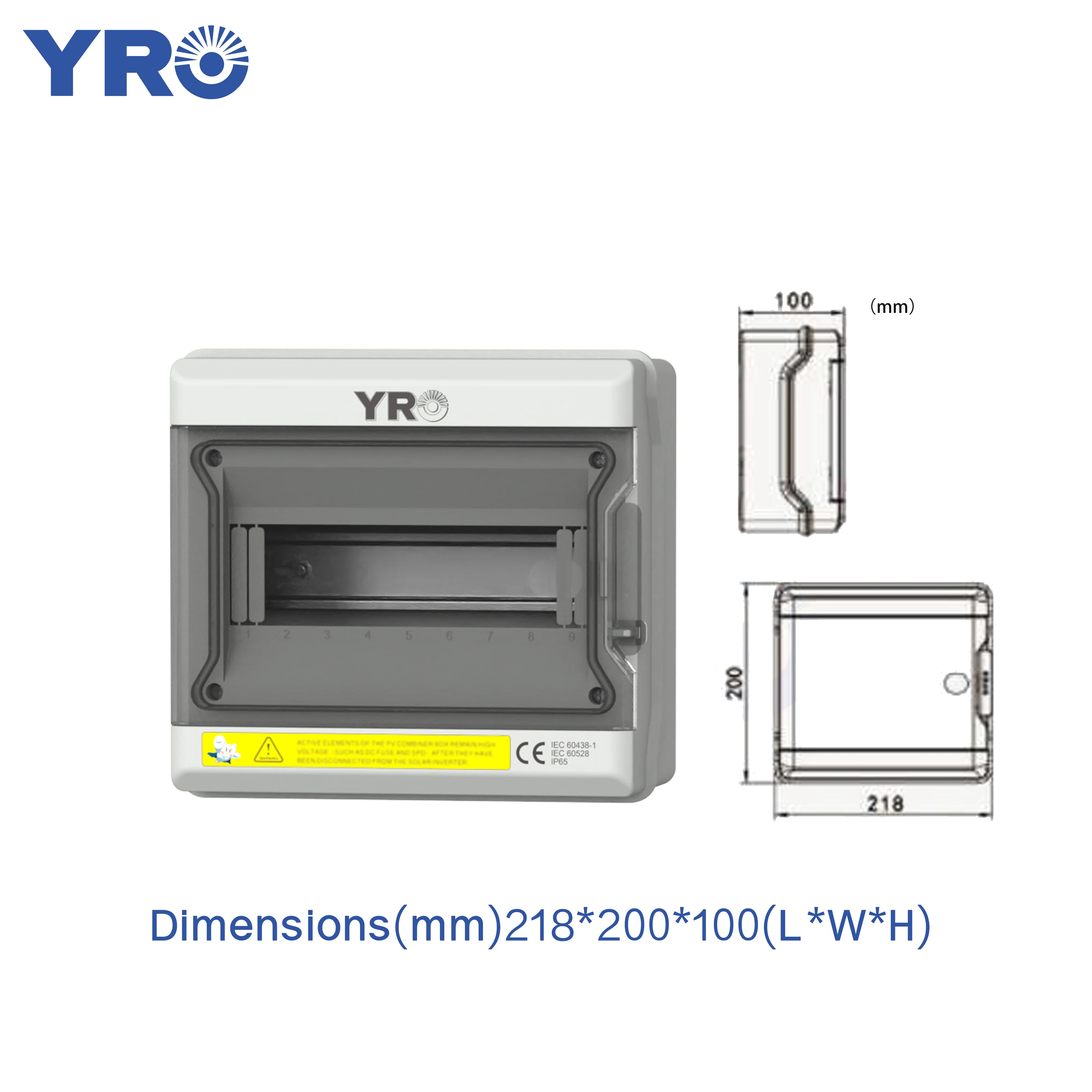 YRO HA 9 Way Outdoor Plastic Enclosure IP65 Waterproof Dustproof Junction Box