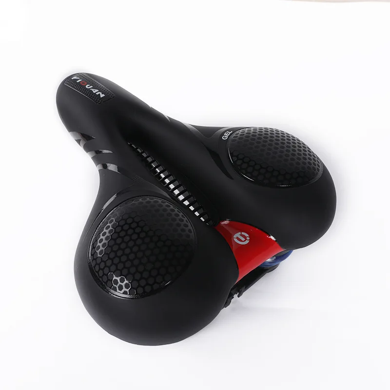2022 NEW mountain bicycle accessories silicone breathable bicycle seat with bright rear light