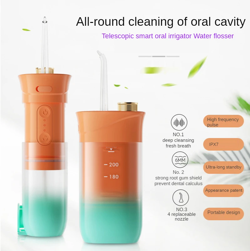 Oral  Portable foldable Oral Irrigator Dental floss Water Pick Scarling teeth Floss Dental Calculus Removercare Water Flosser