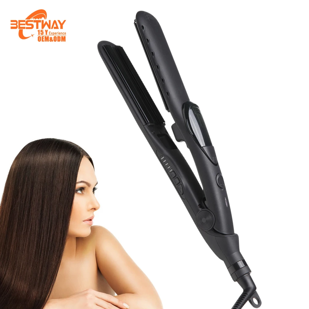 Africa Pink Hair Straightener Cordless Digital Flat Mini Iron Dryer 3 In 1 Brand Hair Straightener For Girls Small