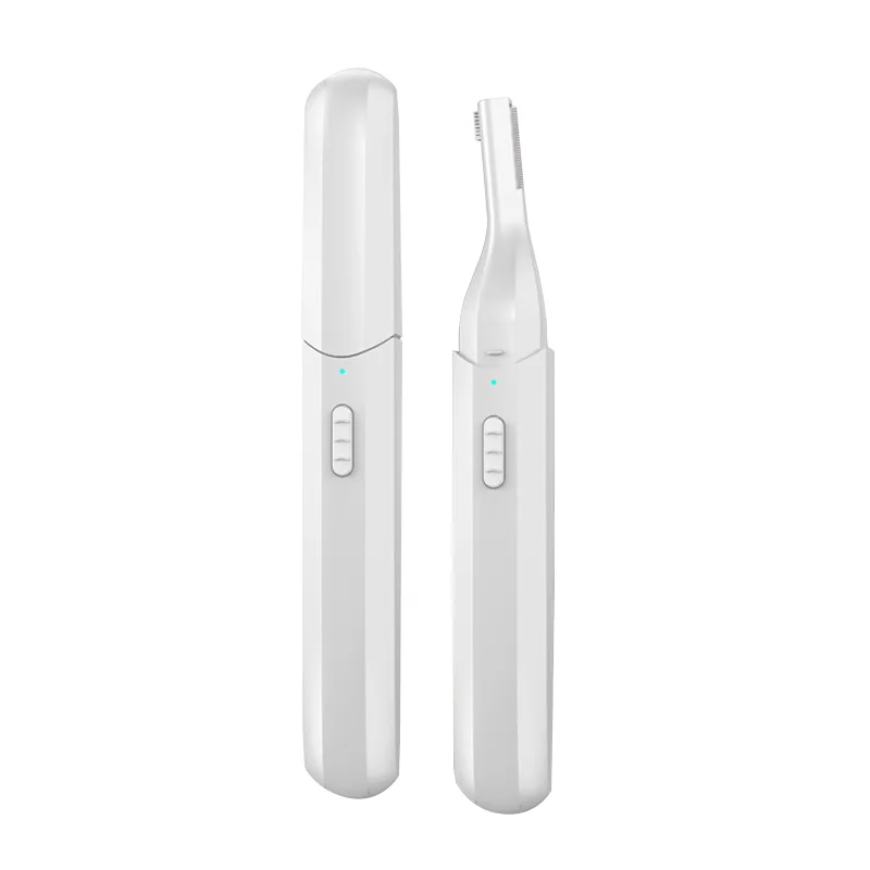 eyebrow trimmer and facial hair removal rechargeable  mini usb pen set kit scissors with comb straight 2 in 1 electric lipstick