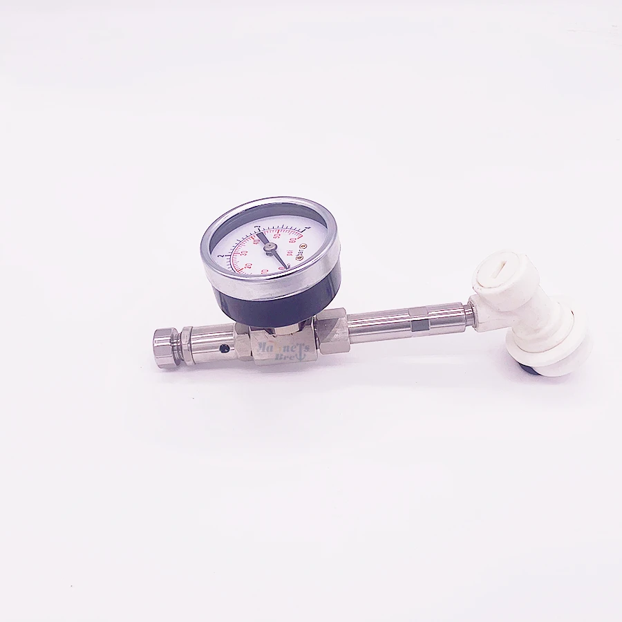 0~60psi 0~4bar Home Brew Adjustable Pressure Relief Valve With homebrewing Gauge and Beer Ball lock Disconnect
