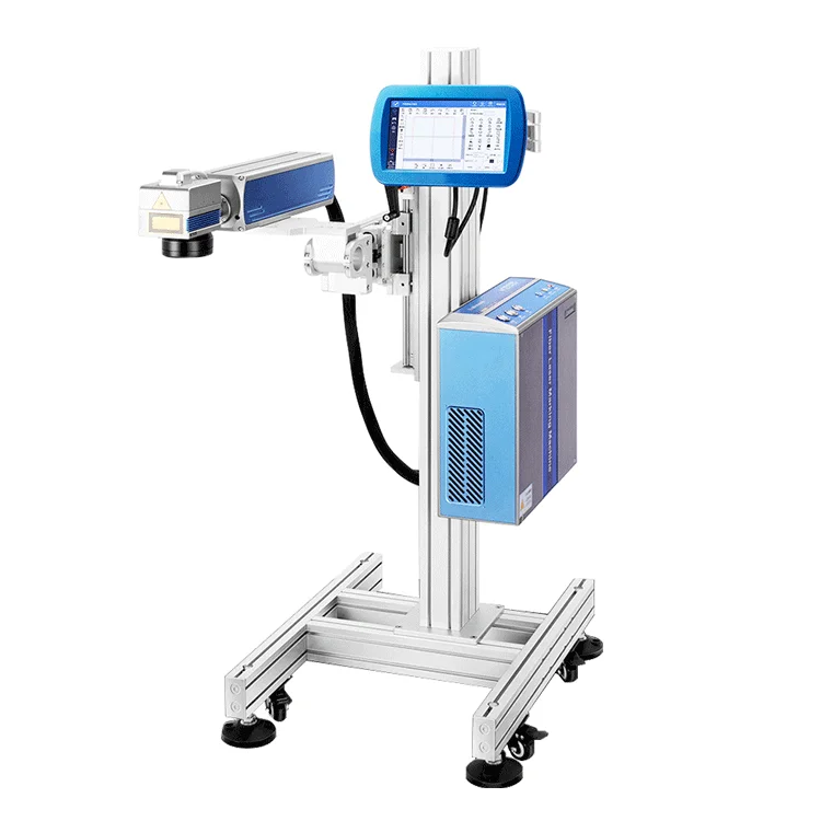 automatic high speed laser batch date coding machine for expiry hs bar qr code printing