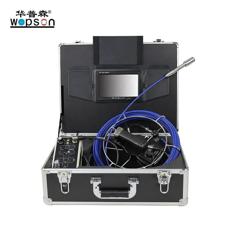 Wopson Industrial Digital Zoom  Endoscope Pipe Inspection Camera DVR Recording for Underground Pipes Inspection