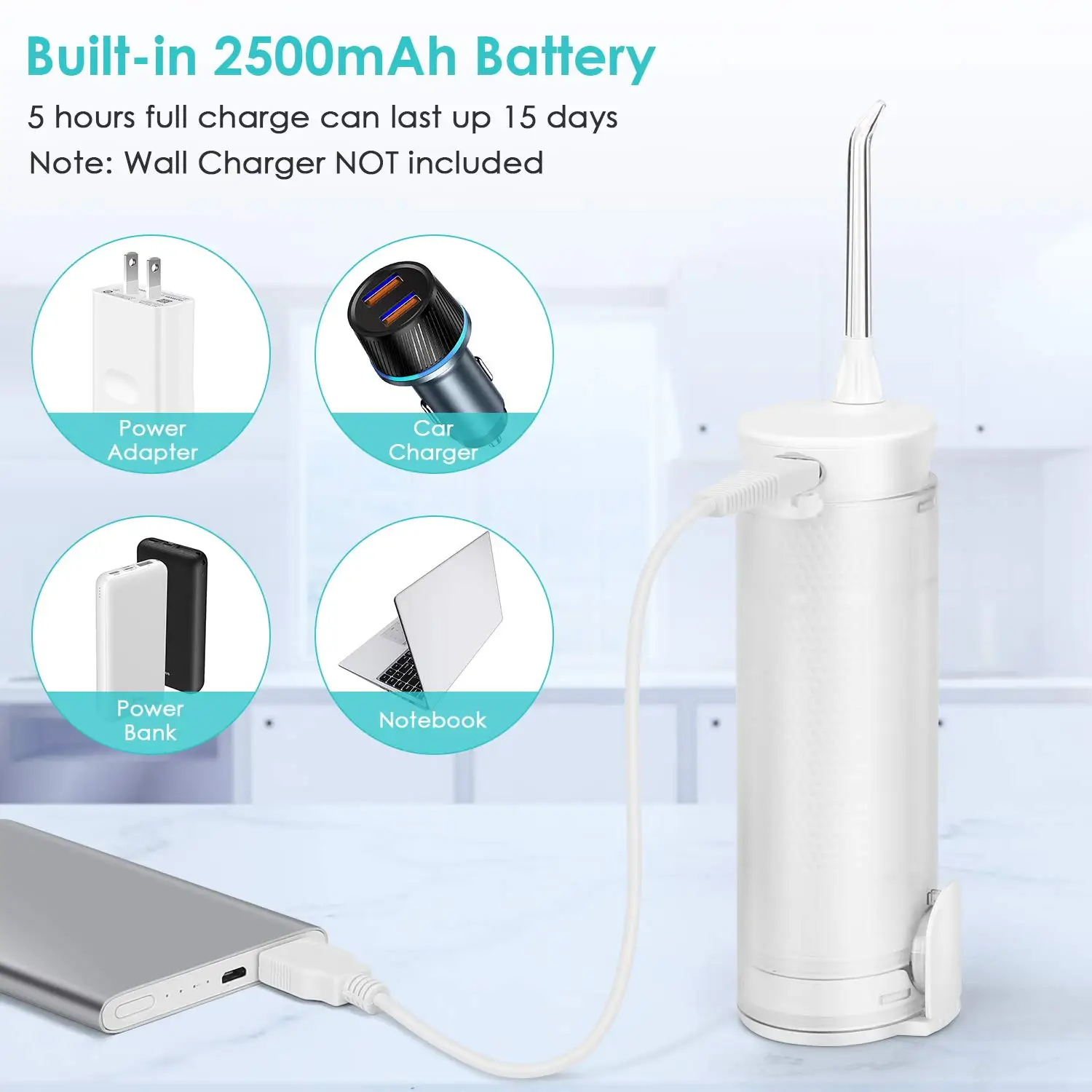 2021 best selling Cordless Water Flosser Rechargeable Portable Oral irrigator Dental Water Flosser Wireless china factories