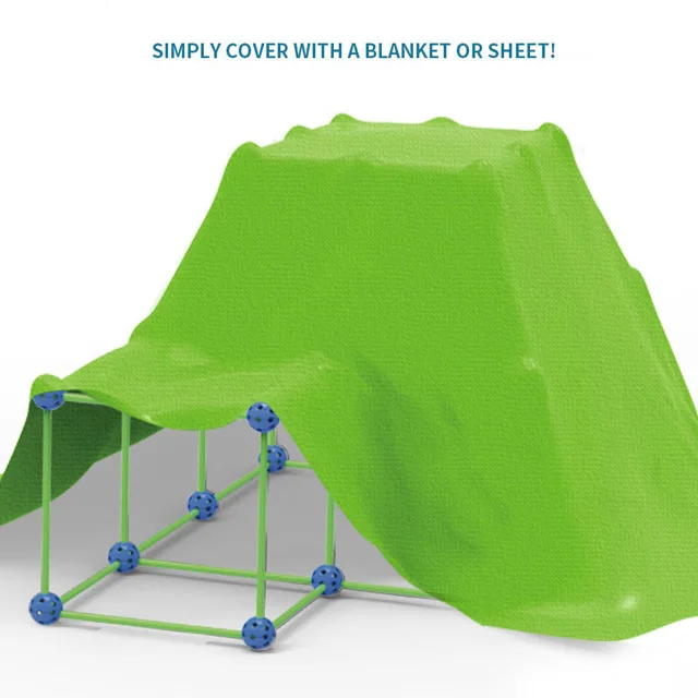 Educational Toys Construction Fort DIY Playing Tents for Kids Building Castles Tunnels Rocket Tower For Outdoor diy