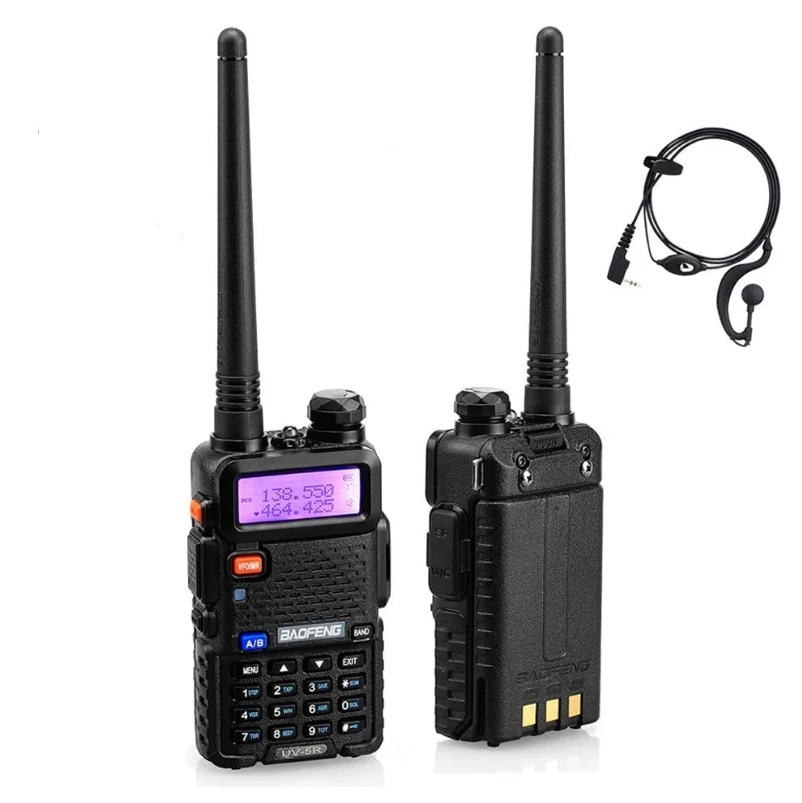  2021 длинный Диапазон VHF UHF портативный иди и болтай walkie talkie baofeng UV-5R cb радио BF uv5r 128CH dual band
