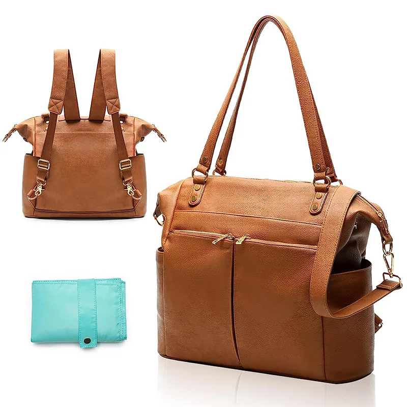 Wholesale of New Features Mother Care Baby Diaper Bag and Leather Diaper Bags for Women