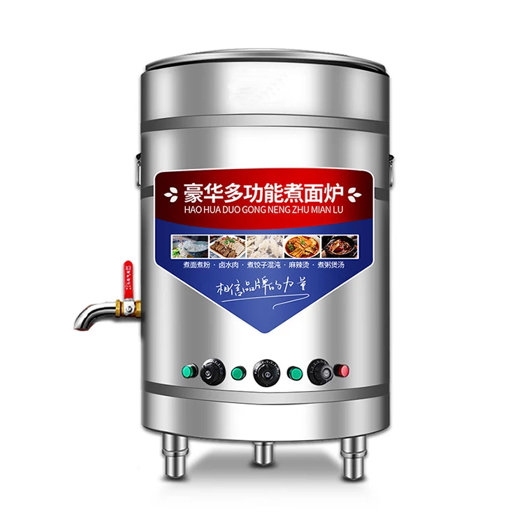 Stainless Steel Commercial restaurant kitchen serves electric and gas pasta noodle pots